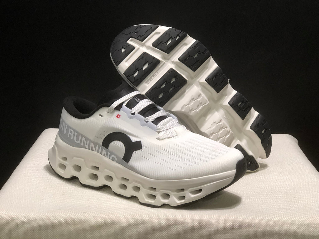 On Cloudmonster 3 Running Sneakers White Silver