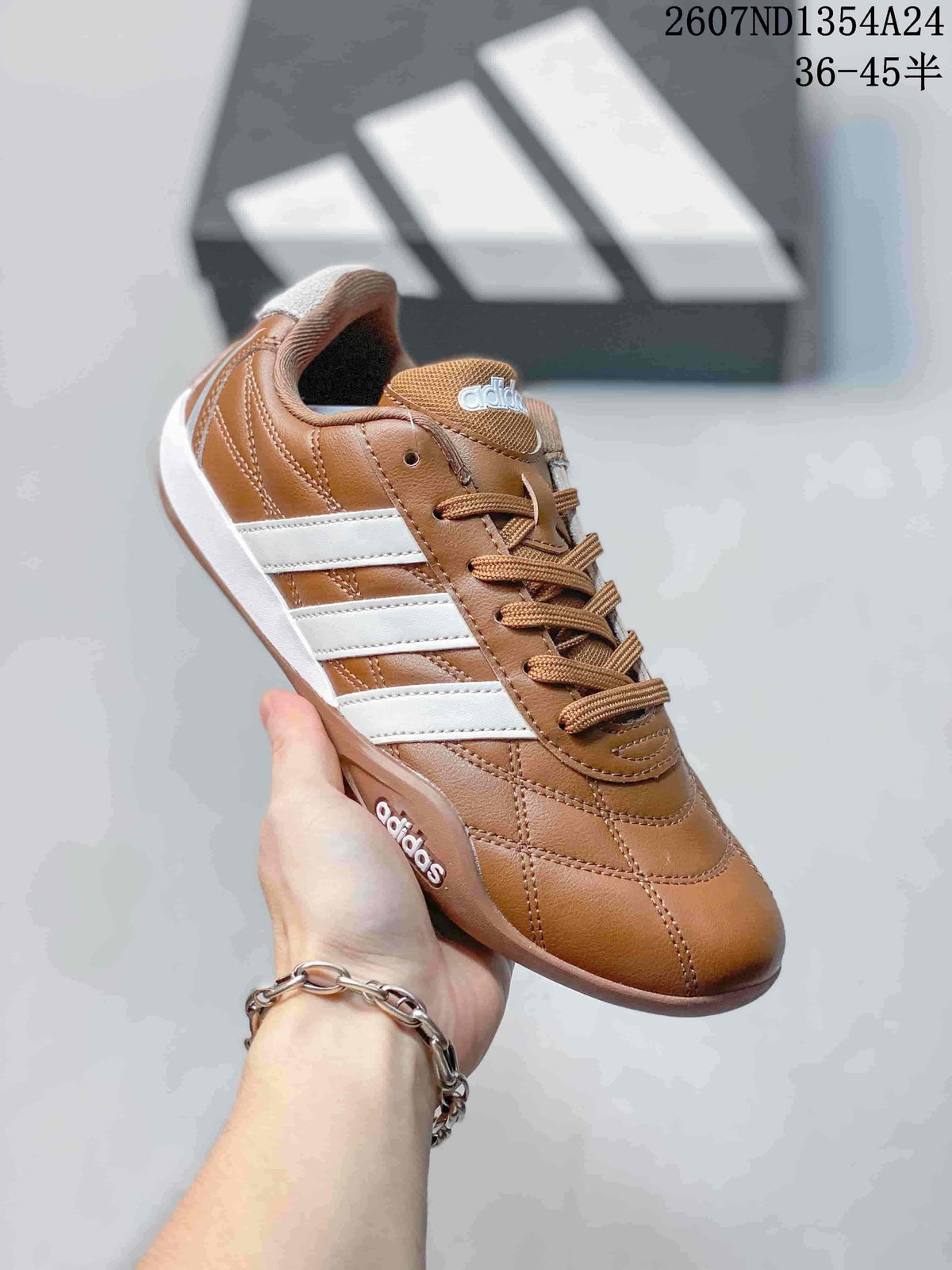 adidas Adipista Brown and White Casual Trainers
