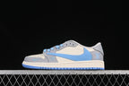 Travis Scott x Fragment Air Jordan 1 Low OG SP Grey Blue