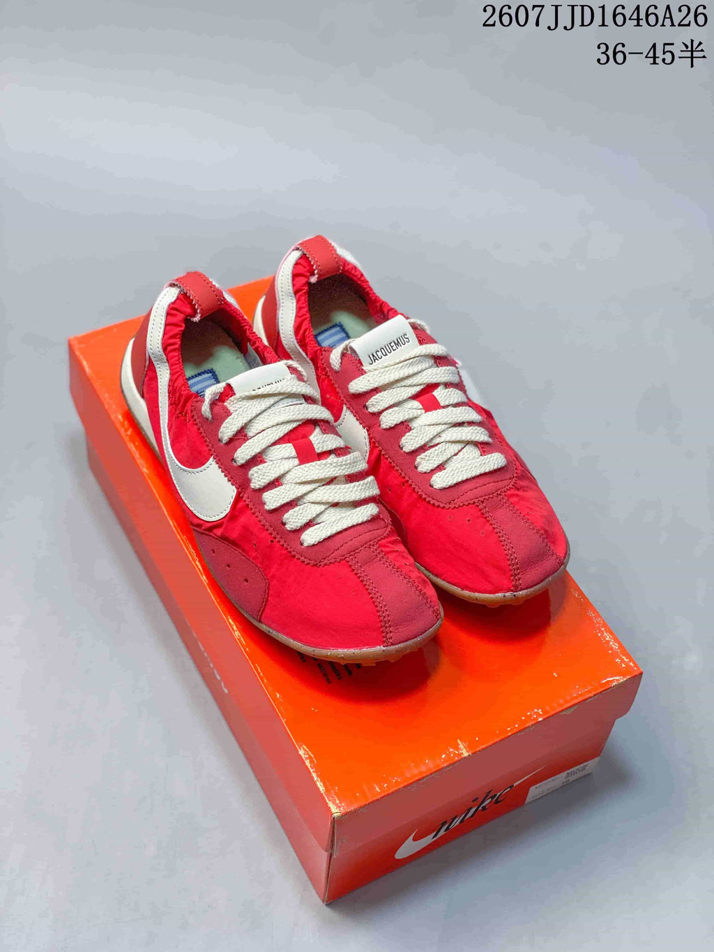Nike x Jacquemus Low-Top Sneakers Red White JJD1646A26