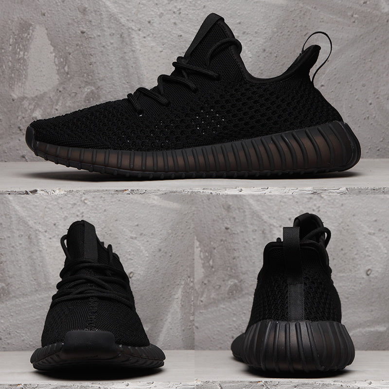 Yeezy 350 V2 Black Knit Sneakers