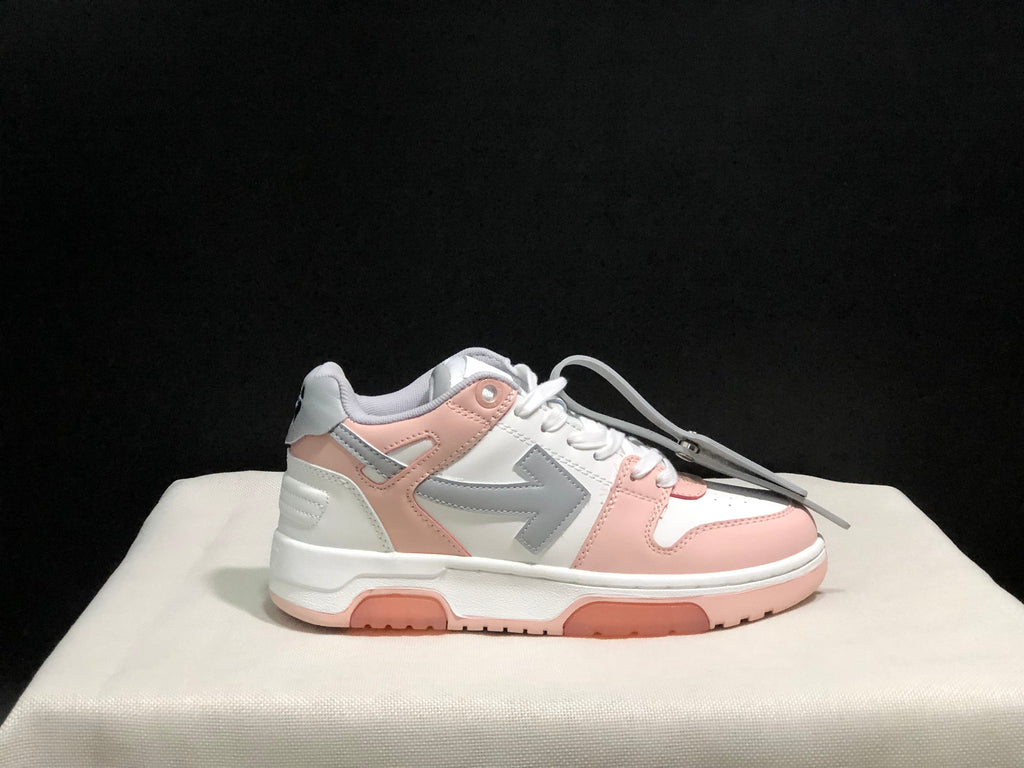 Off-White Out Of Office Low-Top Sneakers White Pink Grey