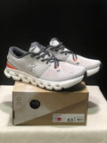 On Cloud X4 Low-Top Running Shoes Silver/Flame