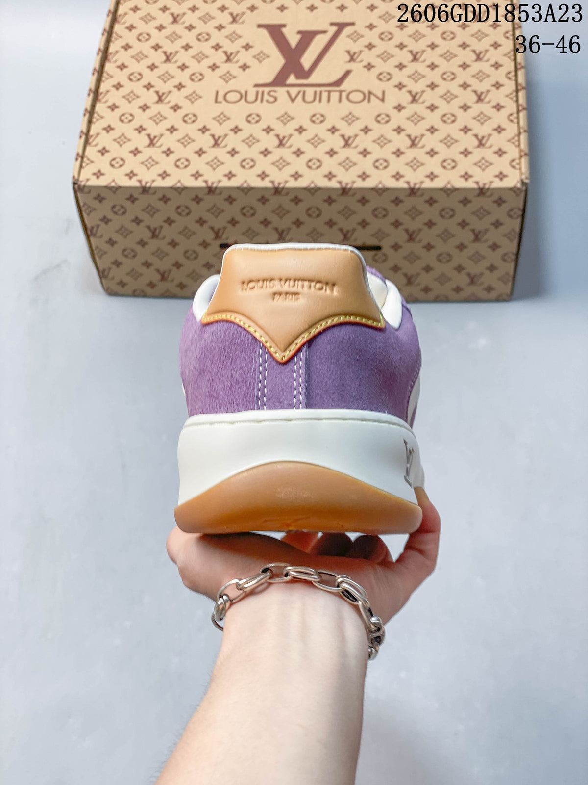 Louis Vuitton Tilted Low-Top Sneakers in Purple