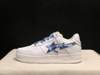 BAPE STA Low-Top Sneakers White Blue Camouflage