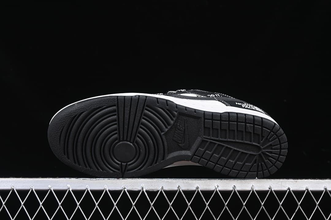 Nike Dunk Low Black White Graphic Sneaker DM6868-028