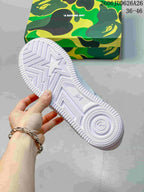 A Bathing Ape STA Low-Top Sneakers White Blue