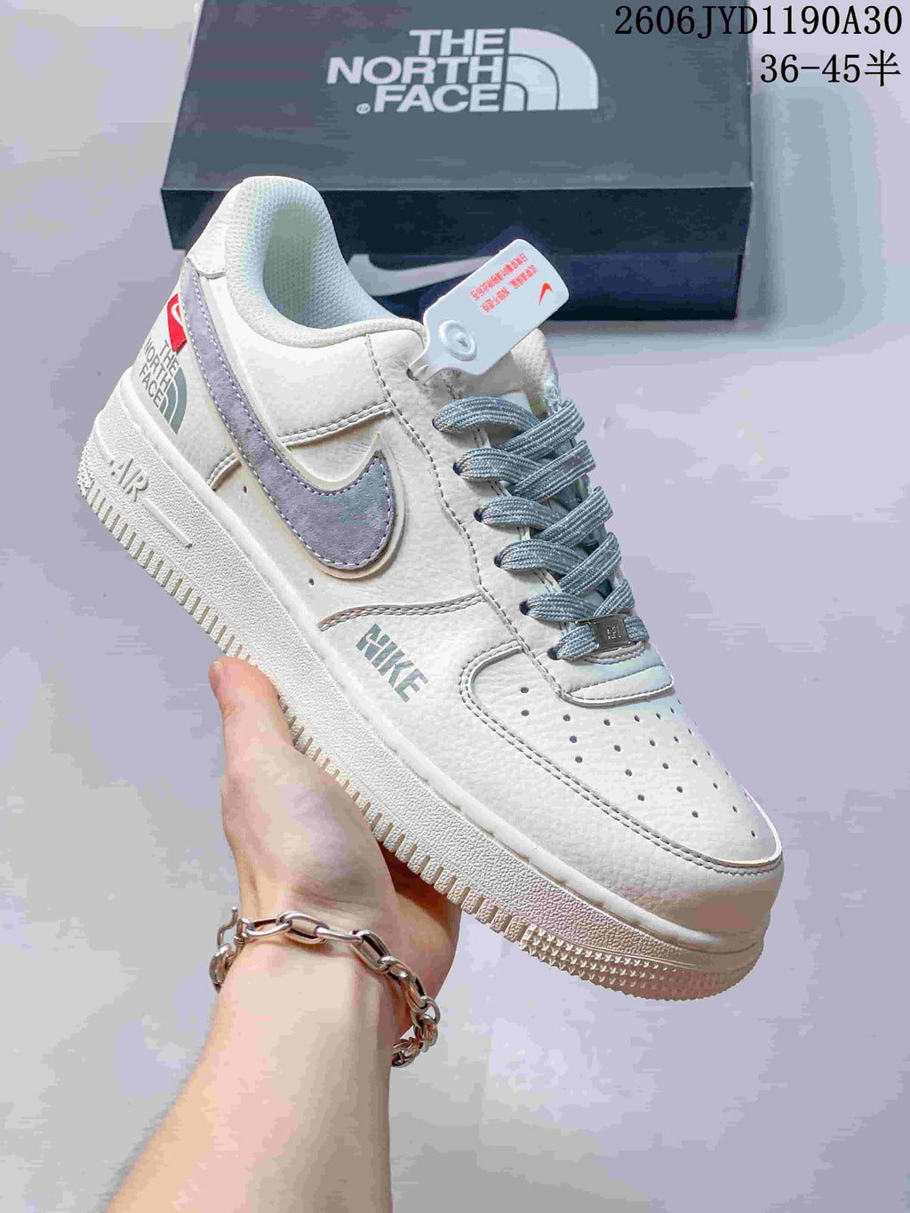 Nike Air Force 1 Low x The North Face Sneakers, Off-White