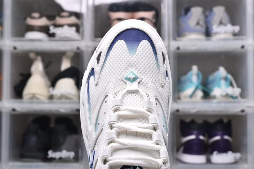 Louis Vuitton Runner Tatic Sneakers in White and Blue