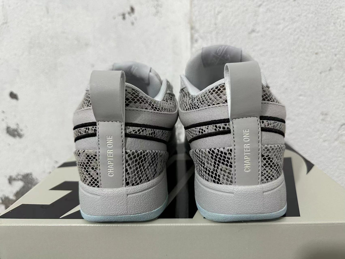 Nike Low-Top Sneakers in White, Gray and Pale Blue
