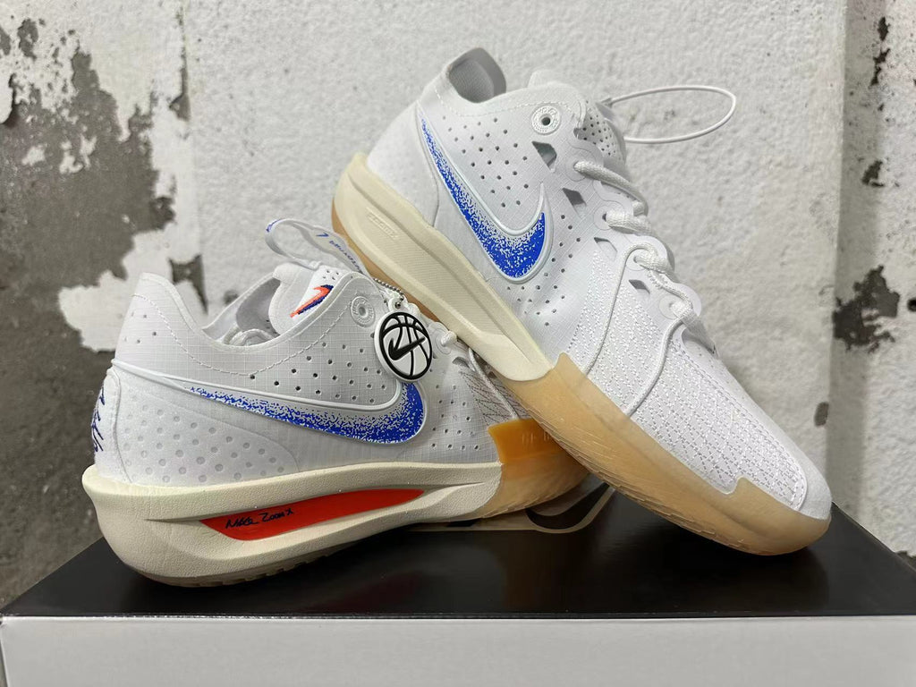 Nike Basketball Shoes White Blue Orange
