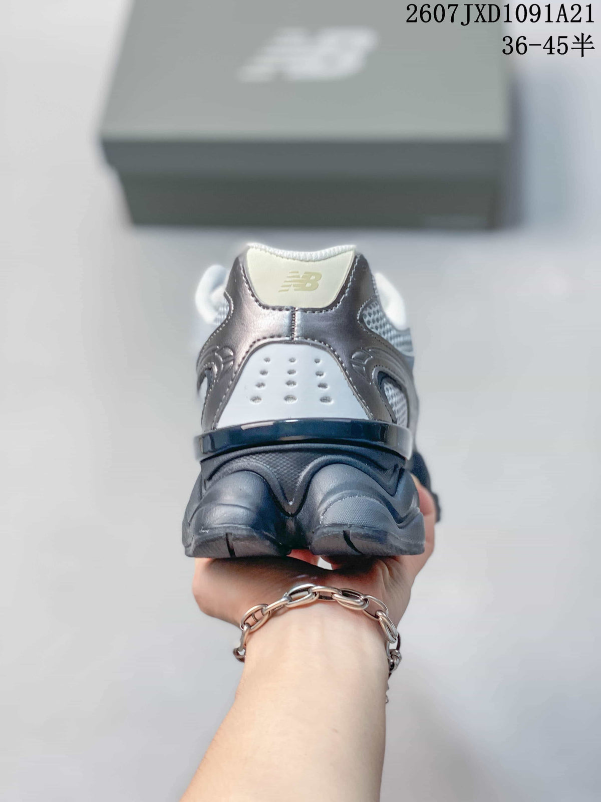New Balance 9060 Blue and Grey Mesh Sneakers