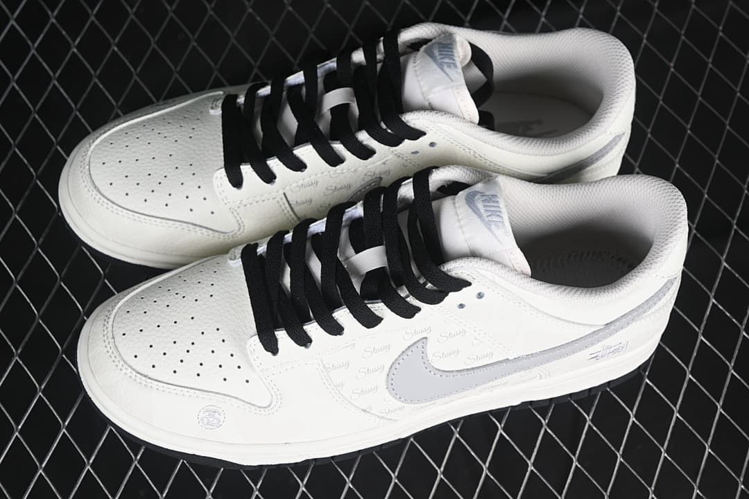 Nike Dunk Low Stüssy White Grey Sneakers DJ2024-054