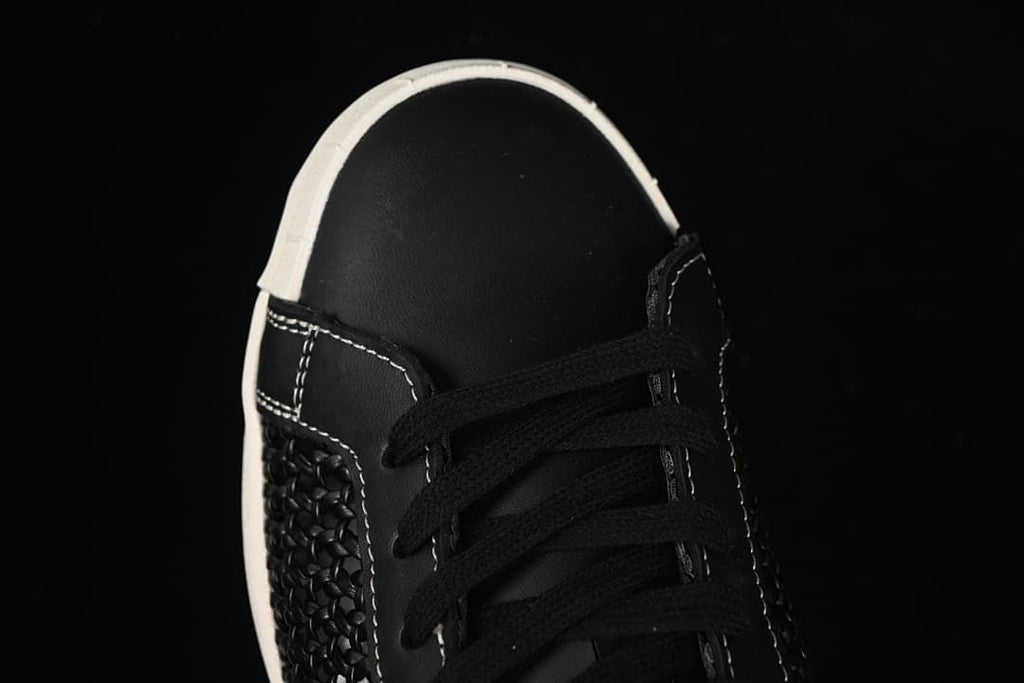adidas Superstar IE8878 Black Woven Low-Top Sneakers