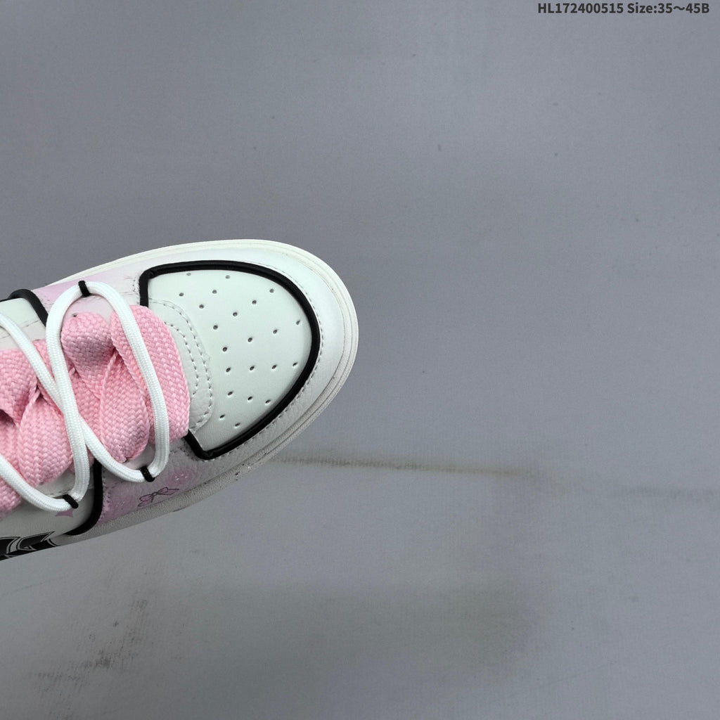 MLB Chunky Graffiti Sneakers in Pink and White