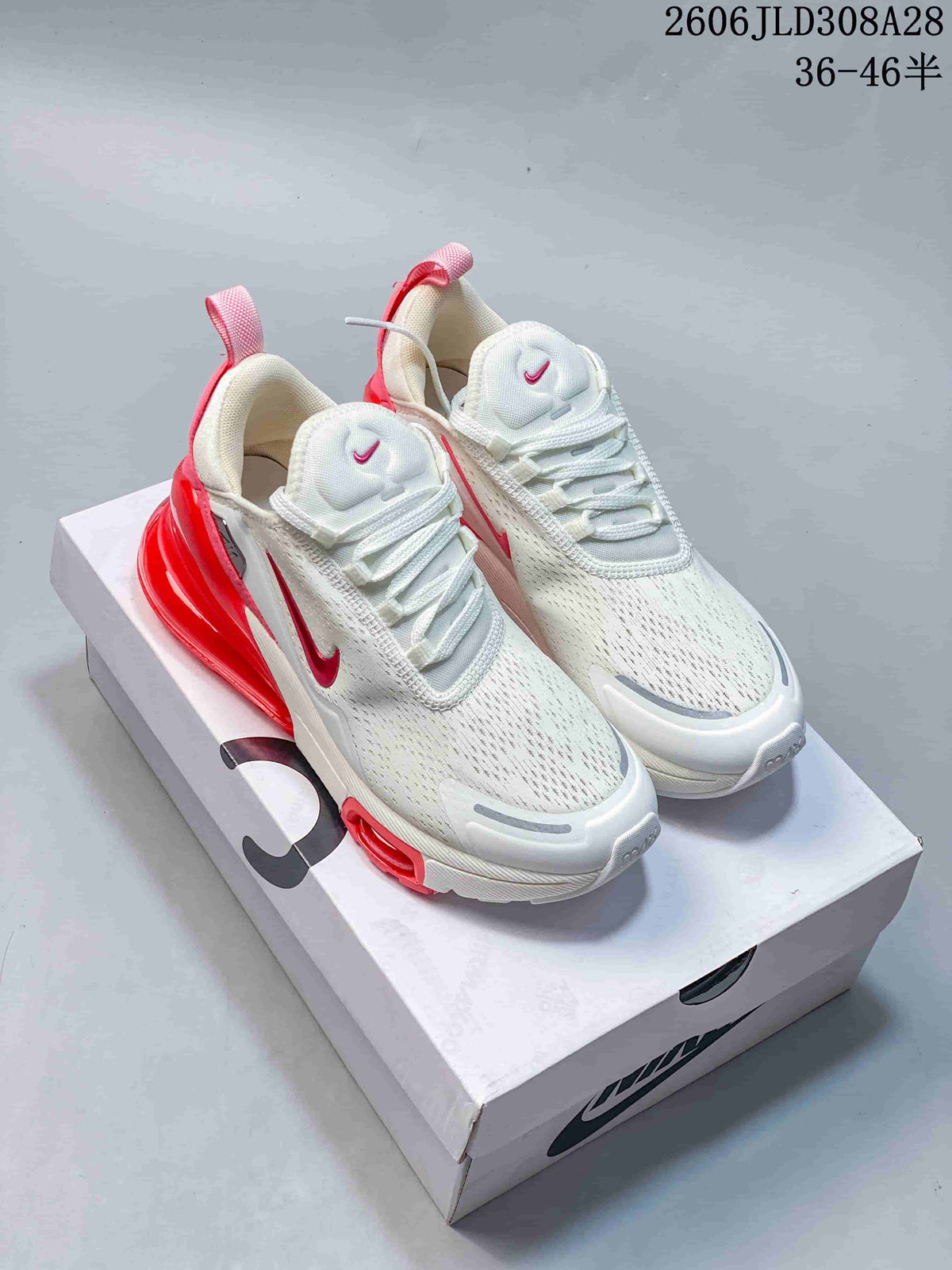 Nike Air Max 270 Premium Sneakers White and Red