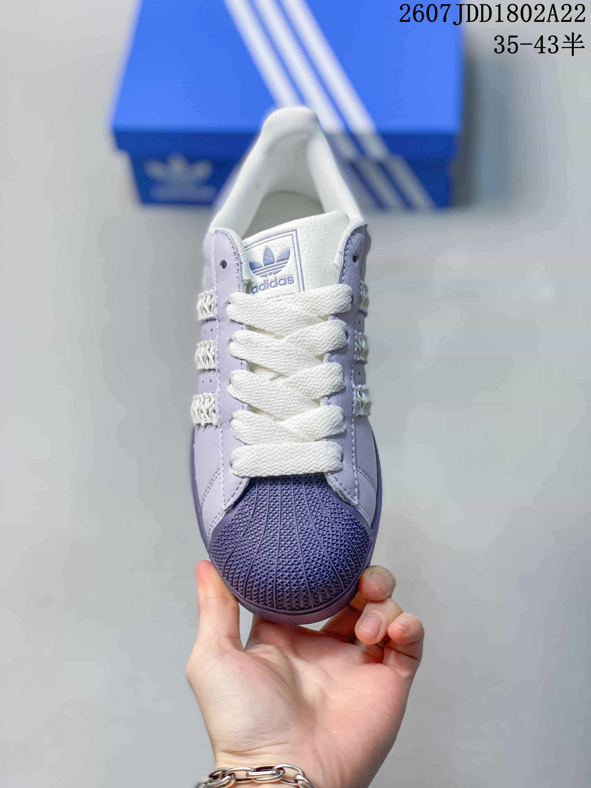 Adidas Originals Superstar Sneakers Lavender White HQ2646