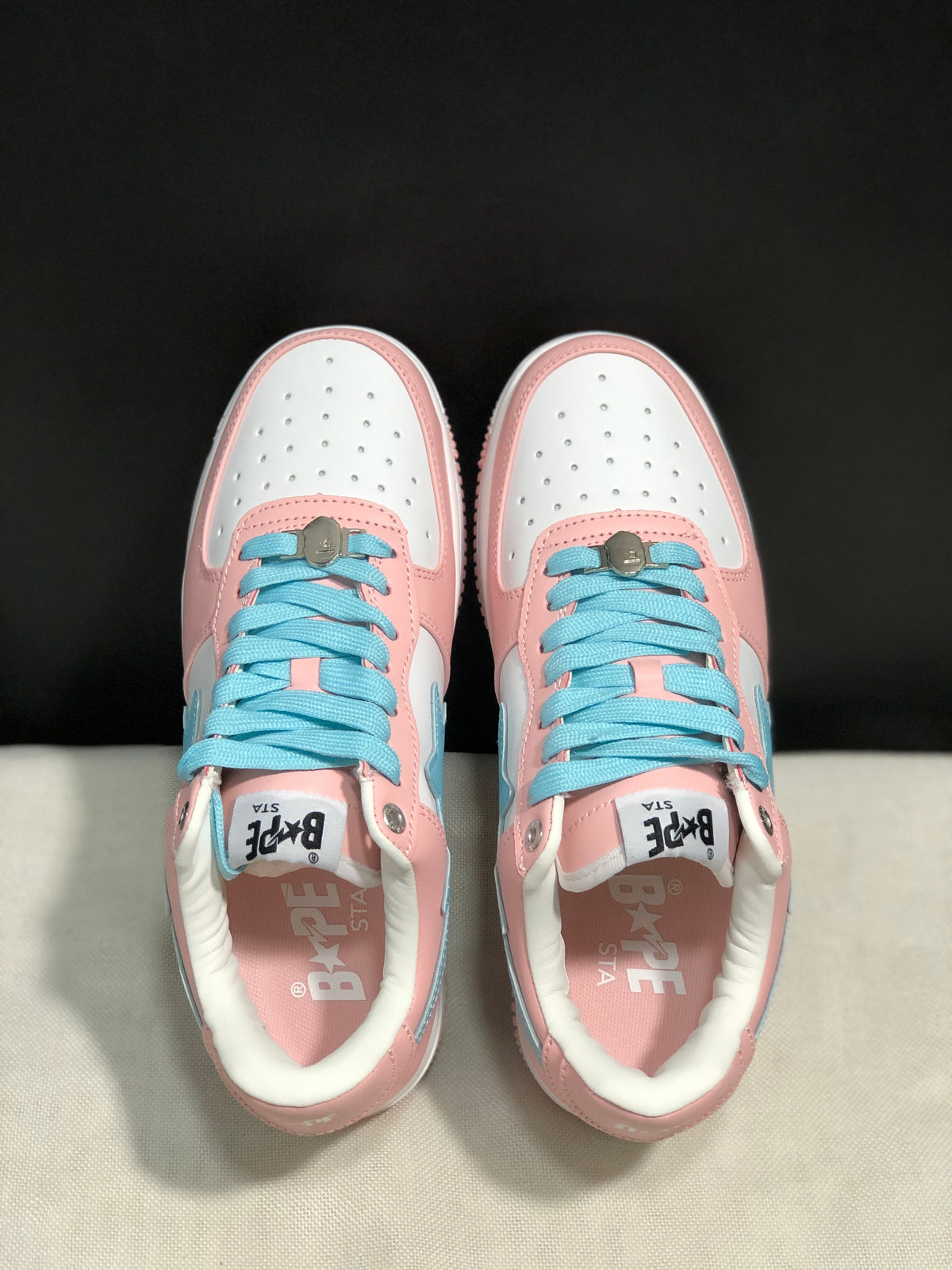 BAPE Bape Sta Low Sneakers Pink Blue