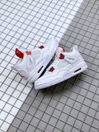 Jordan Air Jordan 4 Red Metallic White Red Sneakers
