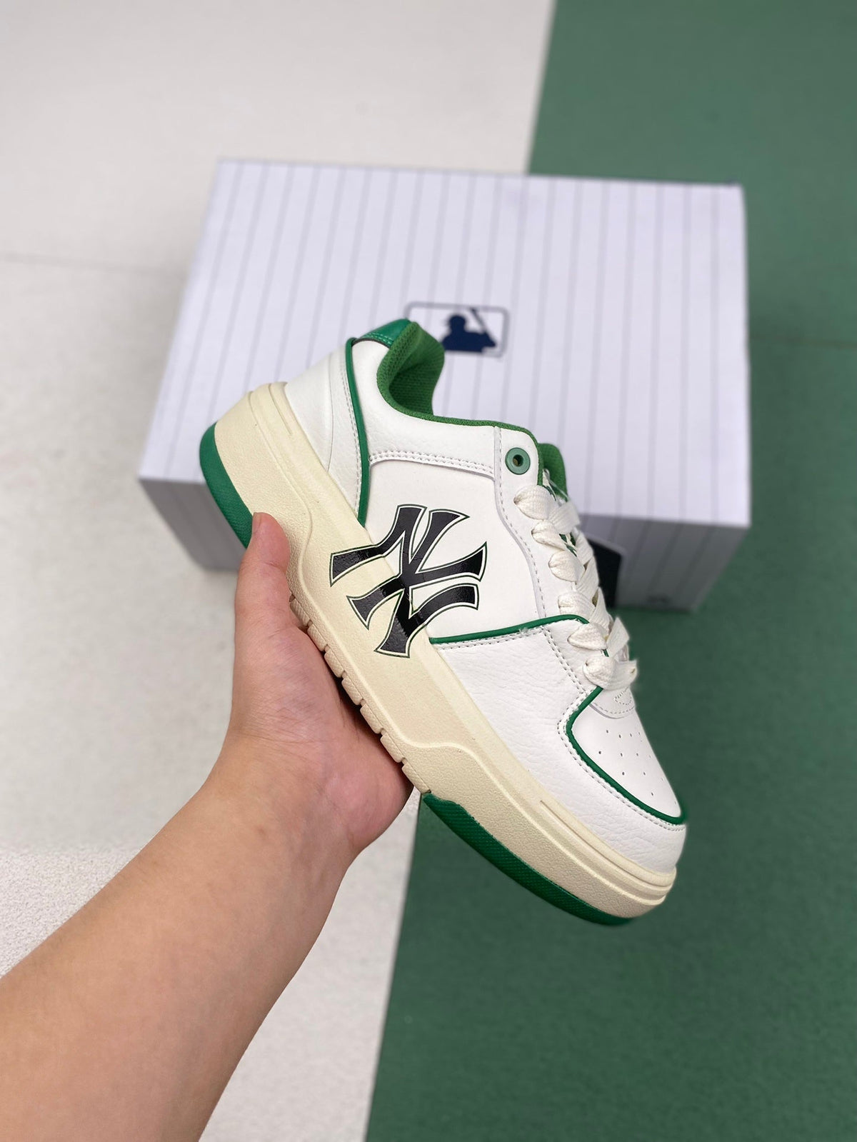 MLB Second-Generation Green Low-Top Sneakers