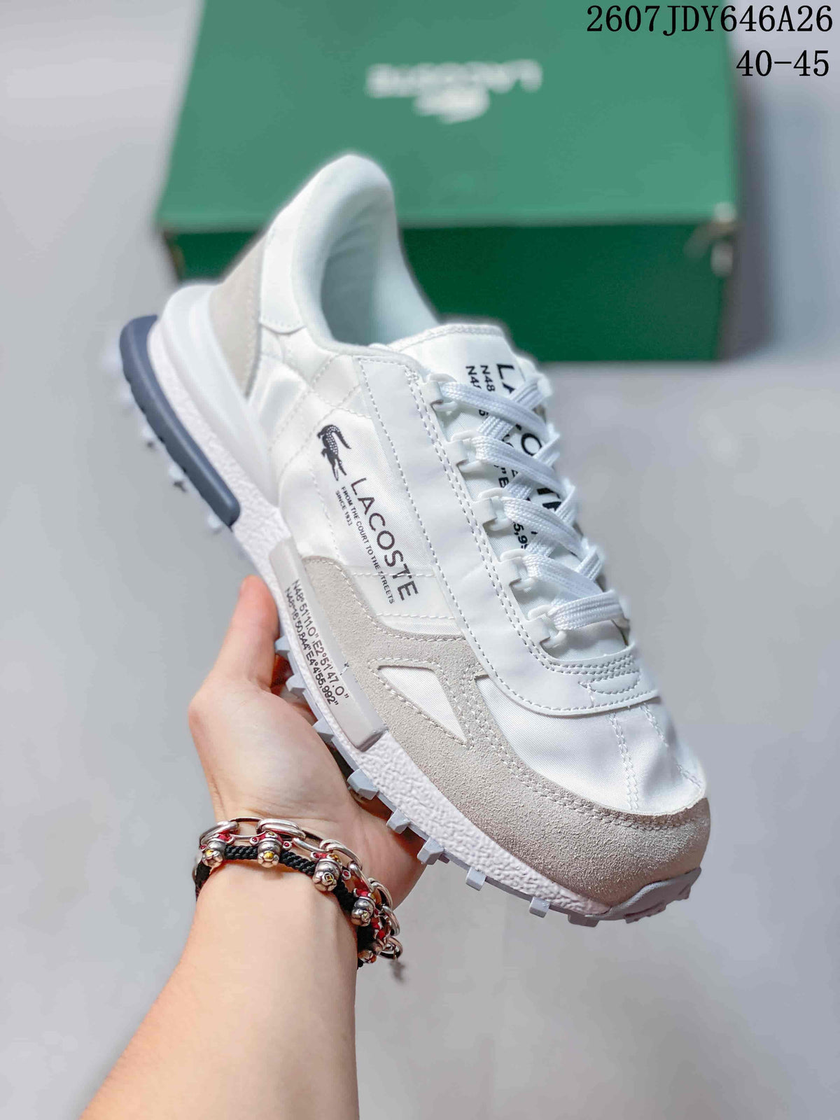 Lacoste Low-Top Sneakers White and Gray JDY646A26