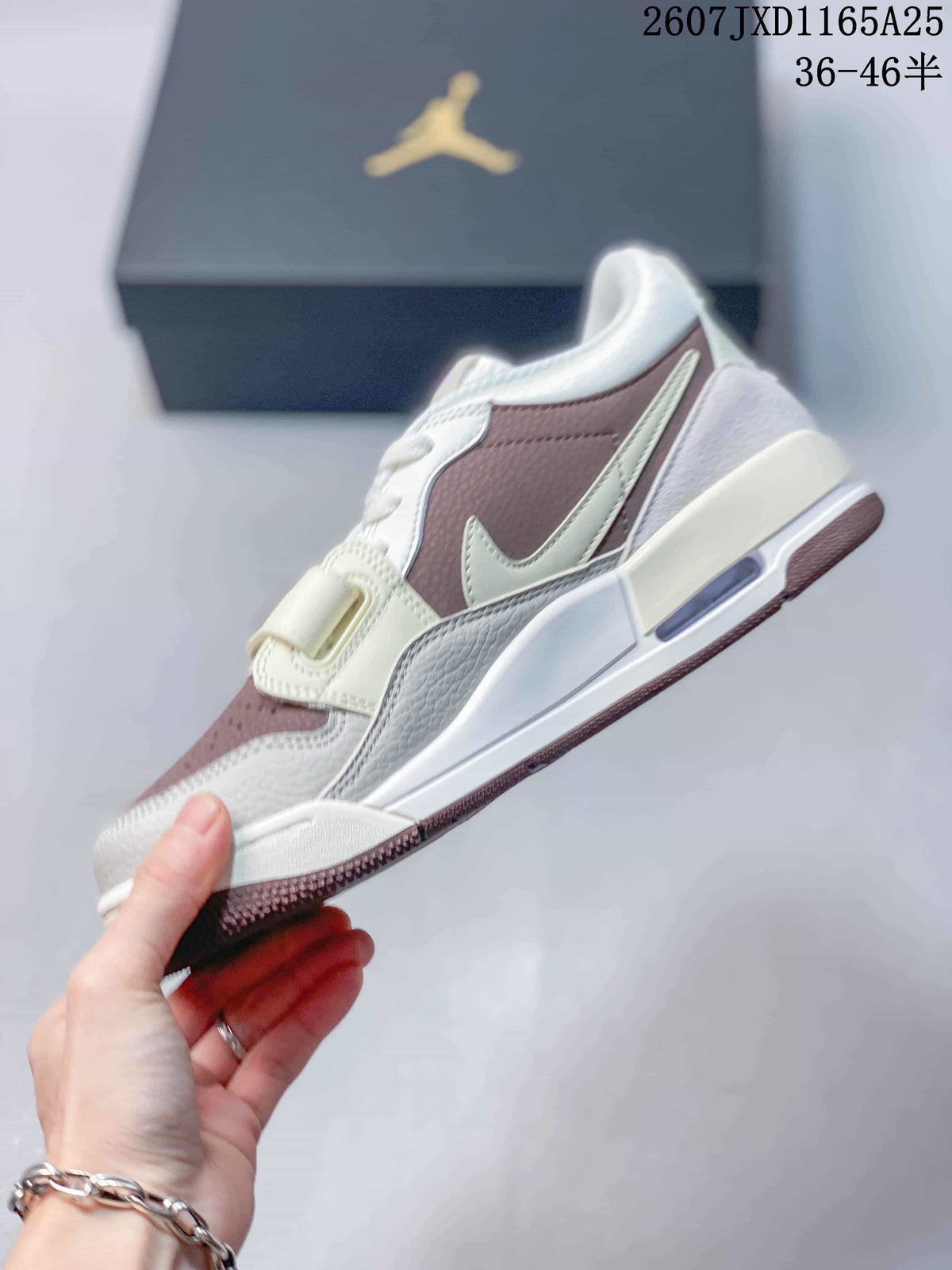 Nike Air Jordan Legacy AJ312 Low Sneakers White Brown