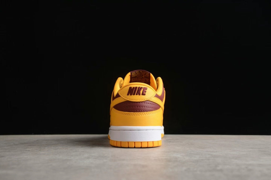 Nike SB Dunk Low Yellow Burgundy Sneakers