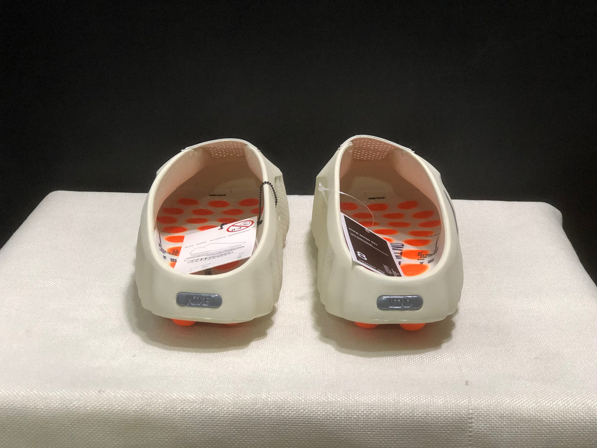 Nike Mind 001 Light Bone Solar Red Mules