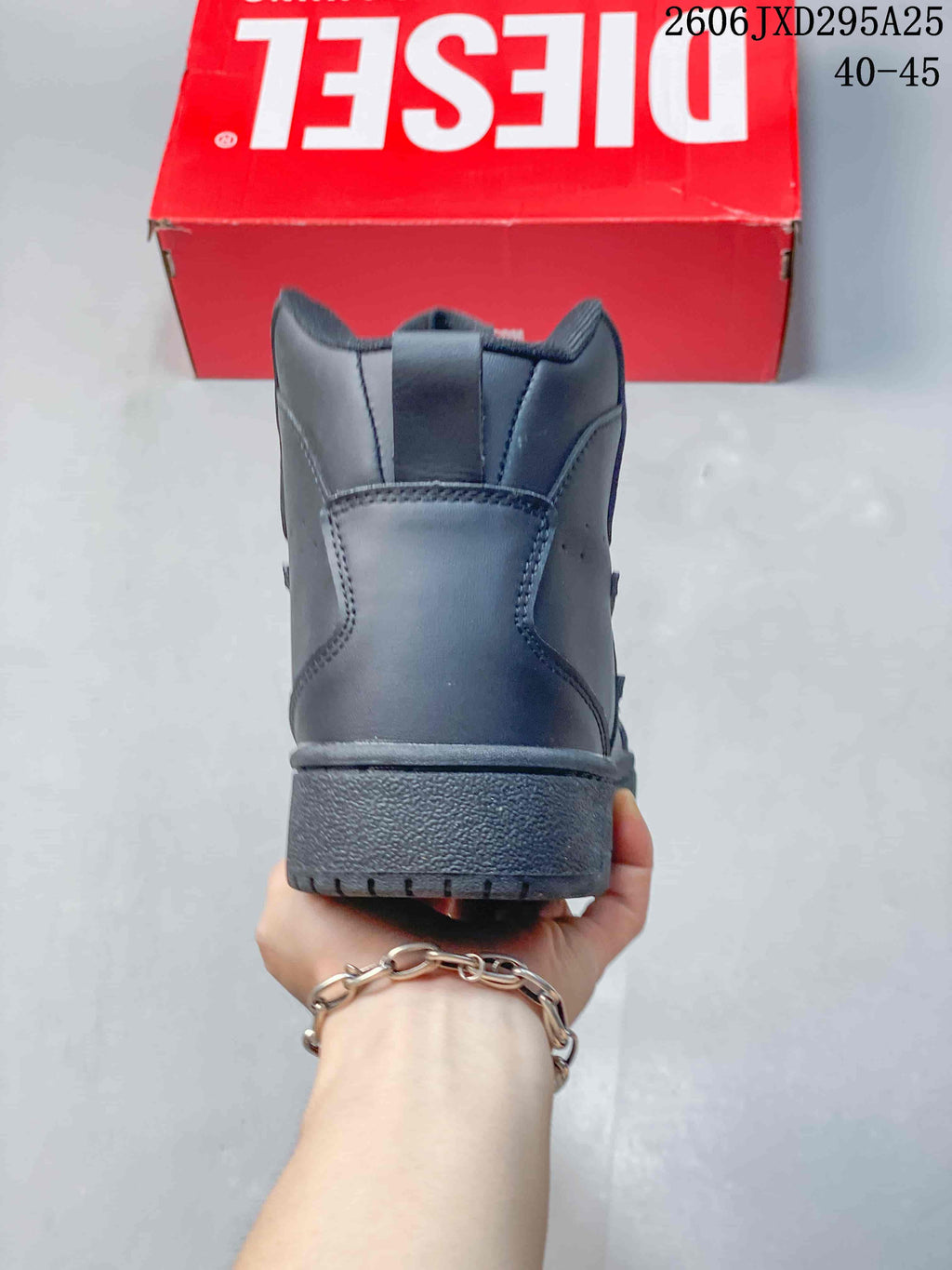 Diesel S-Ukiyo High-Top Sneakers in Dark Gray Y03363 P5576 H1532