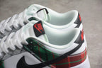Nike SB Dunk Low Plaid Sneakers Red Green DV0827-100