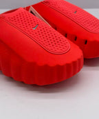 Nike Orange-Red Slides with Textured Sole