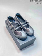 Onitsuka Tiger Mexico 66 TGRS Gray Mary Jane Sneakers
