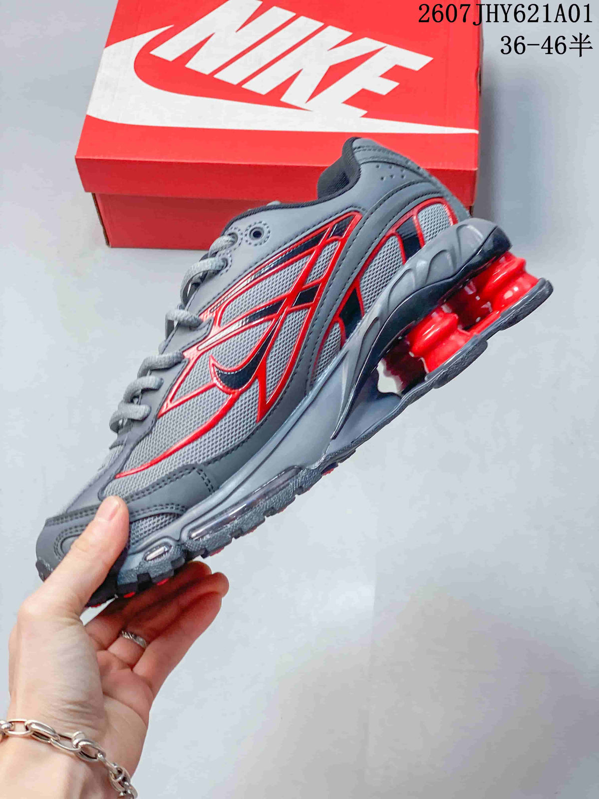 Nike Shox Ride 2 Sneakers in Grey and Red