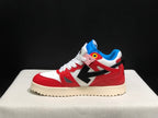 Off-White Red White Blue High-Top Sneakers