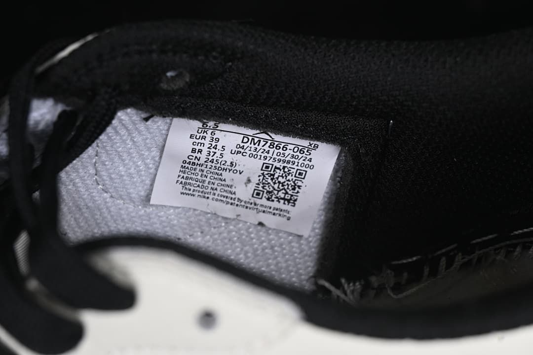 Air Jordan 1 Low OG SP Black and White Sneakers