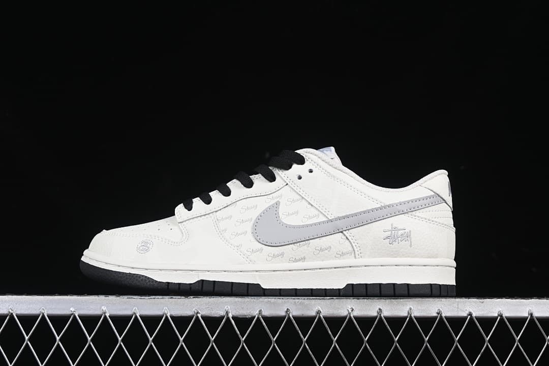Nike Dunk Low Stüssy White Grey Sneakers DJ2024-054