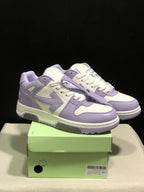 OFF-WHITE Out Of Office Low-Top Sneakers Lavender White