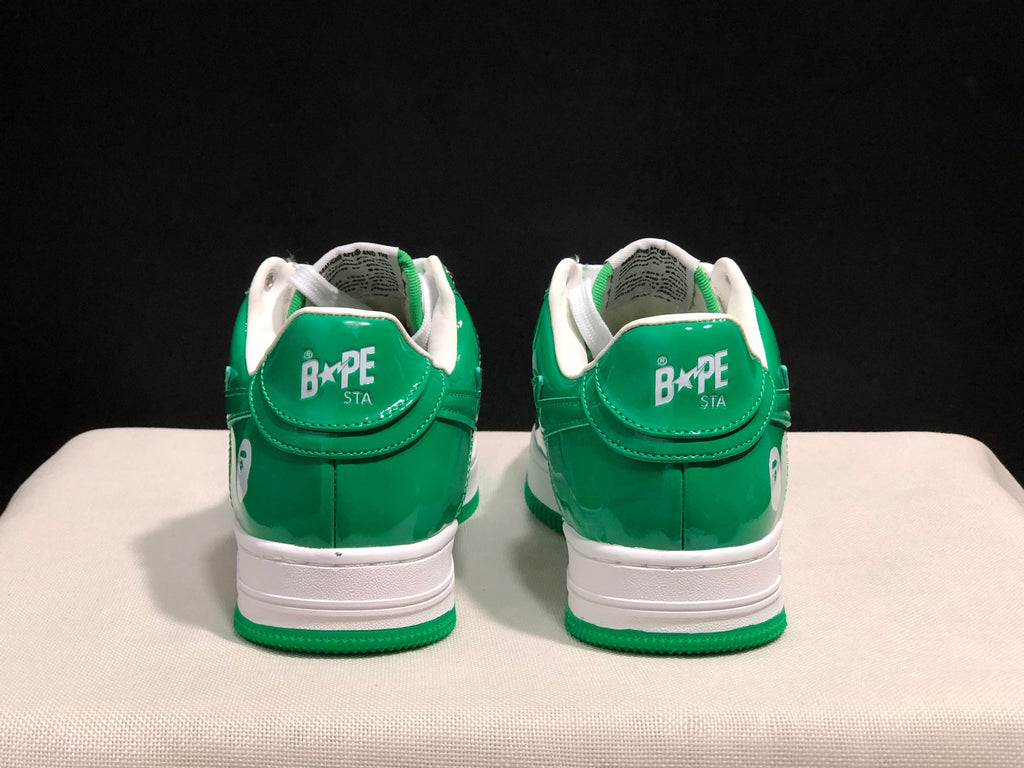 BAPE STA Low-Top Sneakers White and Green