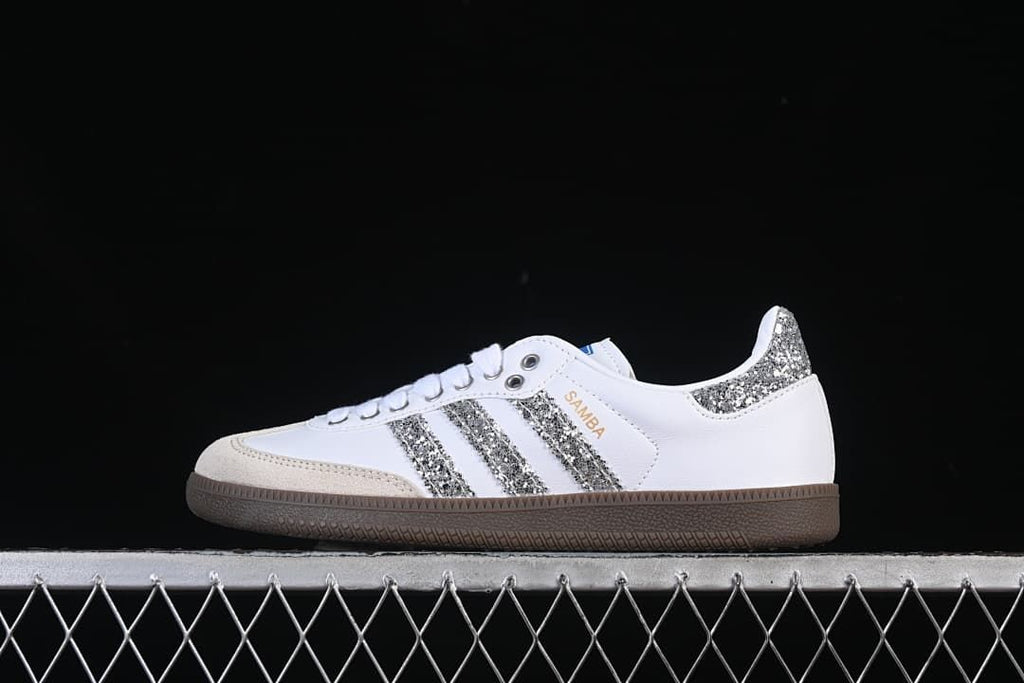 adidas Samba OG B75810 White Silver Sneakers