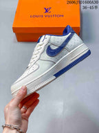 Nike Air Force 1 '07 Low Sneakers in White and Blue