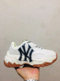 MLB 6011 White and Navy Chunky Sneakers