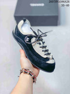 Chanel Black and White Low-Top Trainer 2607HVD386A26
