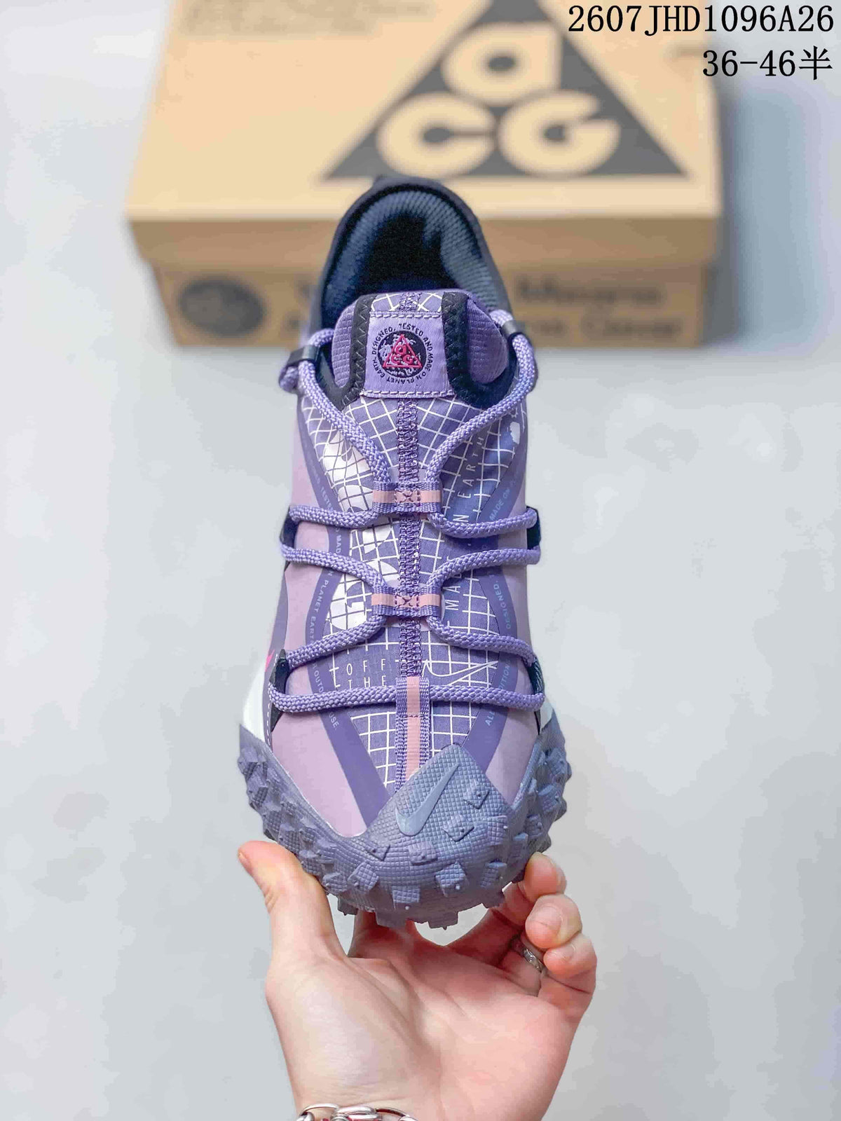 Nike ACG Mountain Fly Outdoor Sneakers Purple Gray 611370ASUYQ