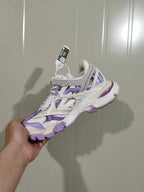 Balenciaga Track 2.0 Open Sneakers Lilac Beige Grey