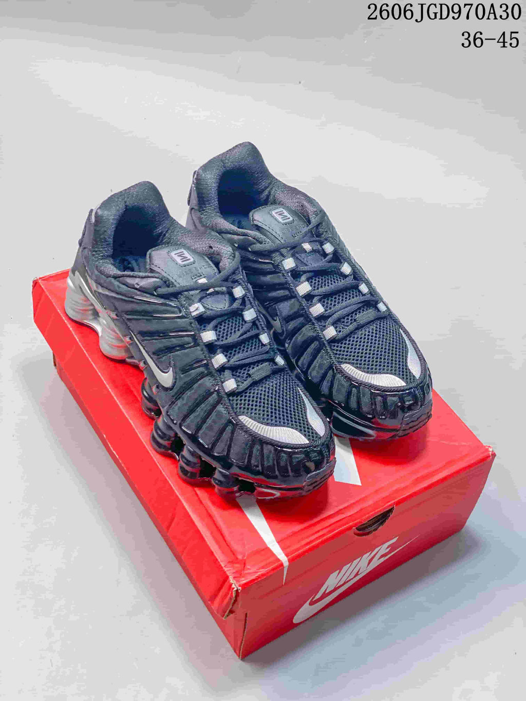 Nike Shox TL Black and Silver Sneakers CL0987-002