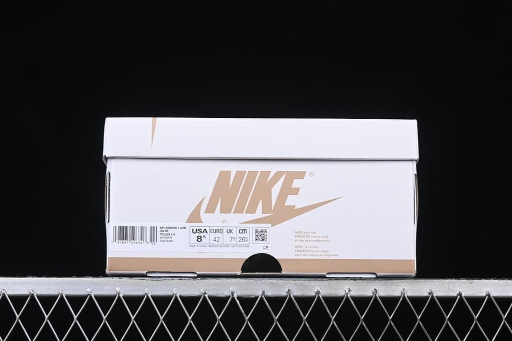 Jordan 1 Low OG SP Travis Scott White Sneakers TD1228-111
