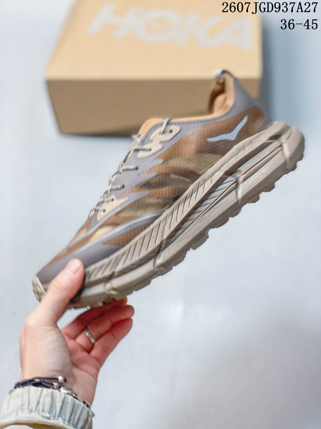 SATISFY TGD937A27 Brown Mesh Sneakers