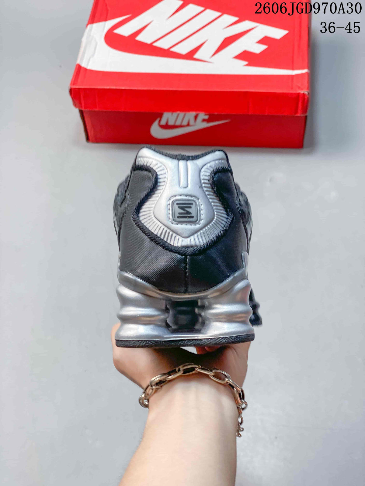 Nike Shox TL Black and Silver Sneakers CL0987-002