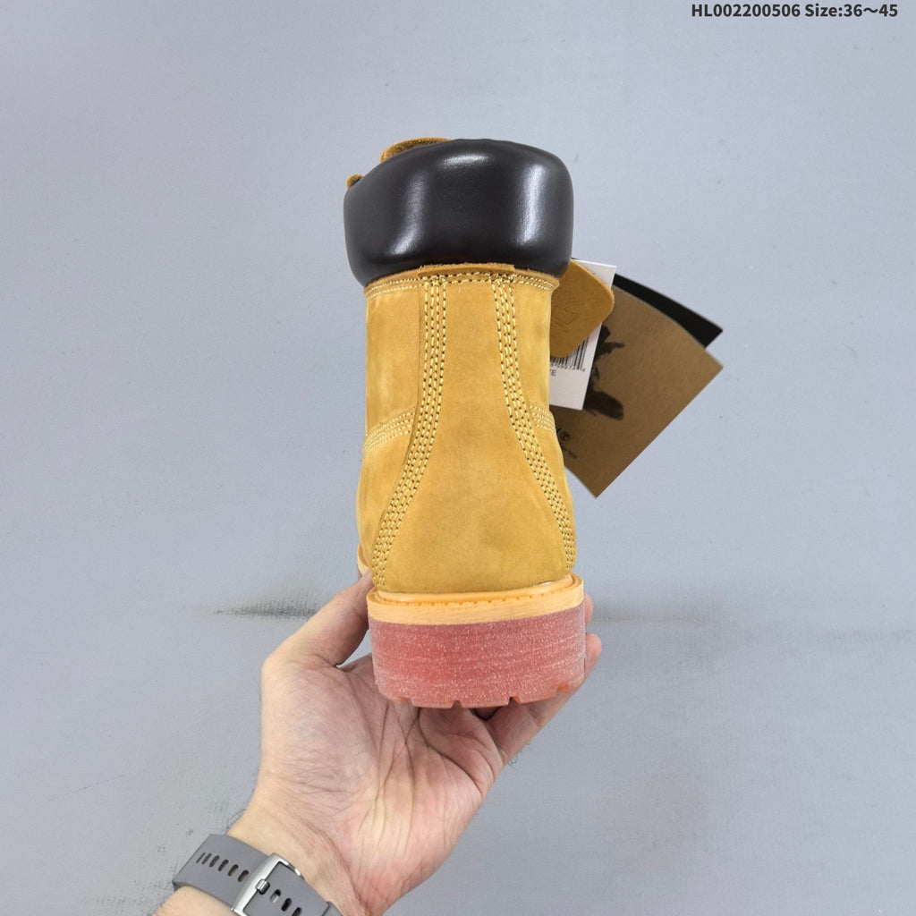 Timberland 6-Inch Leather Boots in Wheat