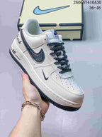 Nike Air Force 1 '07 Low White and Navy Sneakers